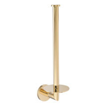 Freiststehige Toilettenpapierpapierrolle Lagerhalter Stand stehend Gold Edelstahl